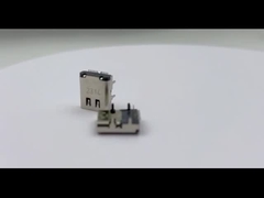 Type C USB 3.1 AF 24 Pin 4 Legs Female Socket SMT Flat Solder Connector 90 Degree