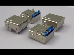 USB 3.1 STD R/A T/H CH=4.10mm Double coquille